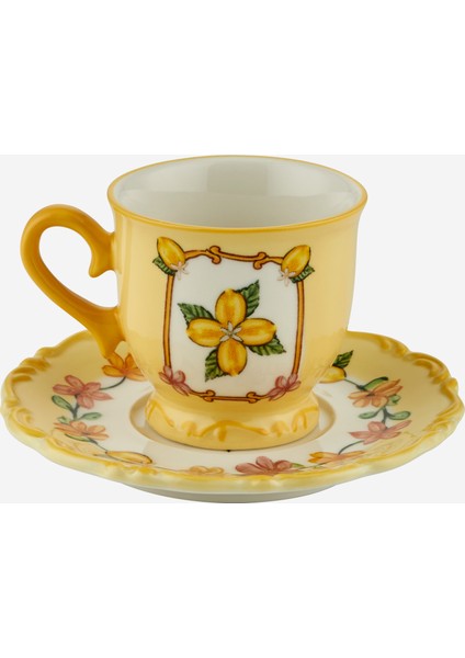 Il Sogno Sarı Stoneware Kahve Fincan Seti 90 ml fırsatları