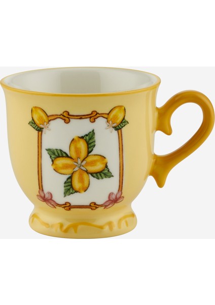 Il Sogno Sarı Stoneware Kahve Fincan Seti 90 ml