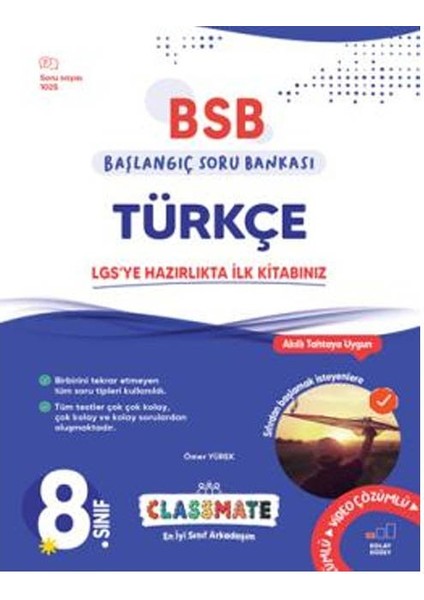 Okyanus 2026 8. Sınıf Türkçe Classmate Başlangıç Soru Bankası