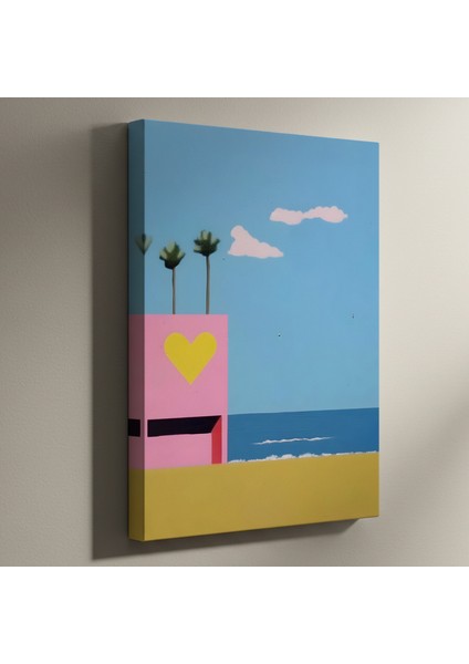 Yaz Günbatımı Plaj Evi Tablosu