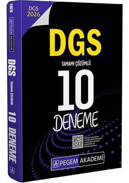 Pegem 2026 Dgs 10 Deneme Çözümlü