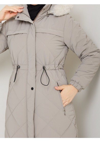 Kadın Büyük Beden Elyaf Dolgulu Spor Kapitone Nova Kumaş Mont 0198 indirimleri