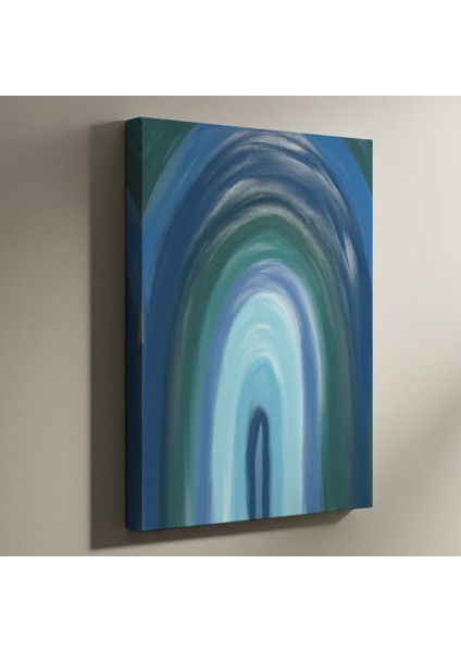 Soyut Mavi Tonları Tablosu