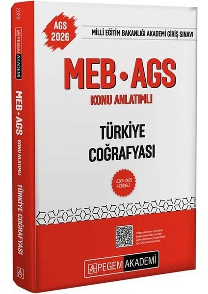 Pegem 2026 Meb-Ags Türkiye Coğrafyası Konu Anlatımlı