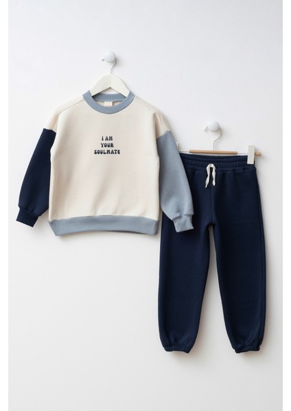 Baskılı Erkek Çocuk Alt Üst Eşofman Takımı