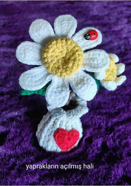 Beyaz Papatya Saksılı Dekor Yapay Çiçek indirimleri