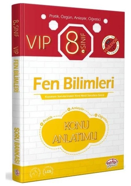 Editör 2026 8. Sınıf Vıp Fen Bilimleri Konu Anlatımlı