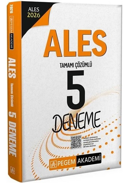 Pegem 2026 Ales 5 Deneme Çözümlü
