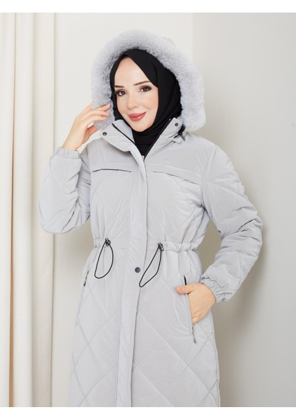 Kadın Büyük Beden Elyaf Dolgulu Spor Kapitone Nova Kumaş Mont 0198 indirimleri