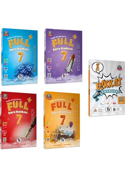 Fi Yayınları 7. Sınıf Full Soru Bankası Seti + Paragraf