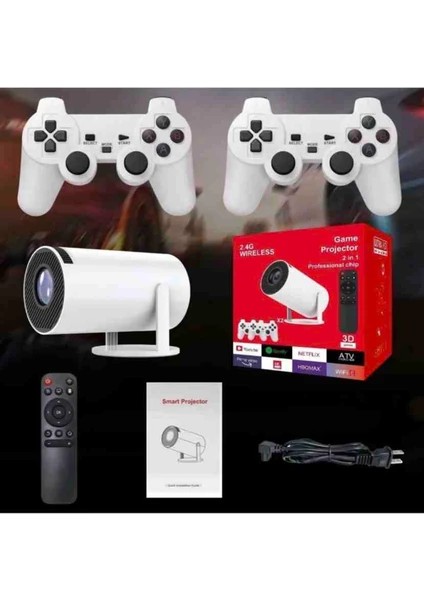 dolusu Oyun Konsollu Projektör 2 In 1 Game Projektor Yeni Nesil modelleri