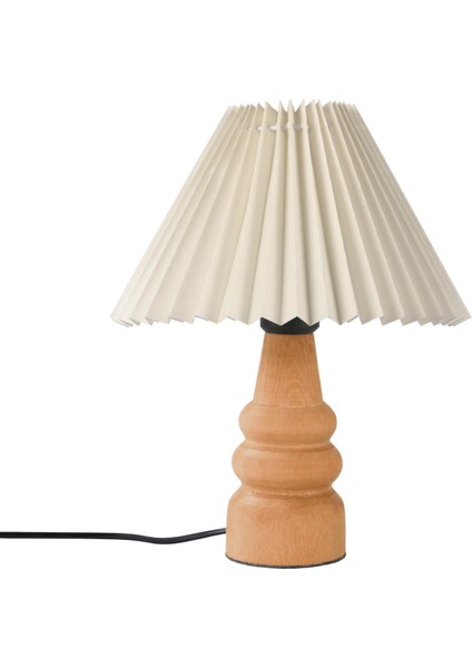 Doğal Ahşap Abajur Pileli Kumaş 242010 fiyatları