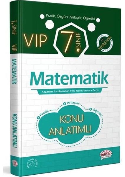 Editör 2026 7. Sınıf Vıp Matematik Konu Anlatımlı