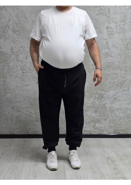 2310-BATTAL Beden Kemer Paça Ribana Eşofman