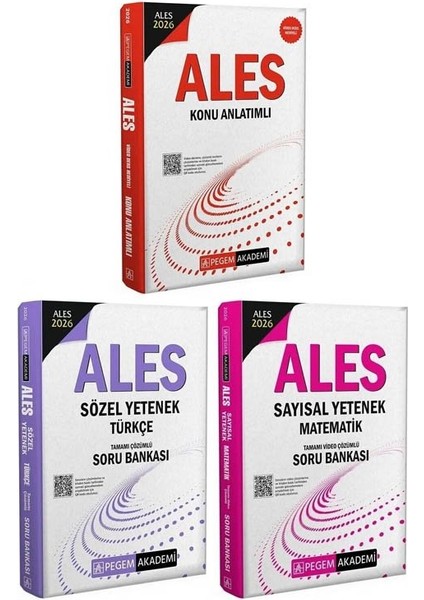 Pegem 2026 Ales Konu + Soru Bankası 3 Lü Set