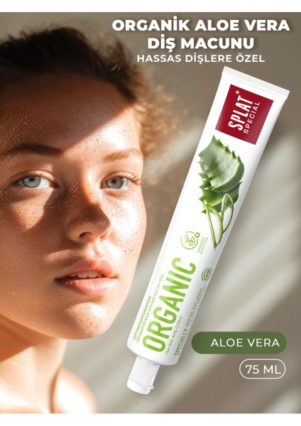 Special Diş Macunu Organic Aloe Vera 75 ml |diş Eti Onarımı