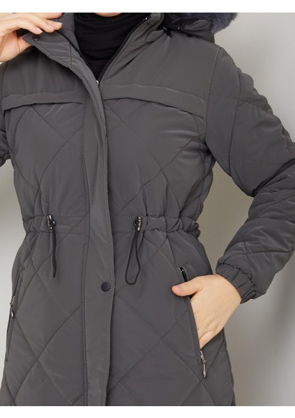 Kadın Büyük Beden Elyaf Dolgulu Spor Kapitone Nova Kumaş Mont 0198 indirimleri