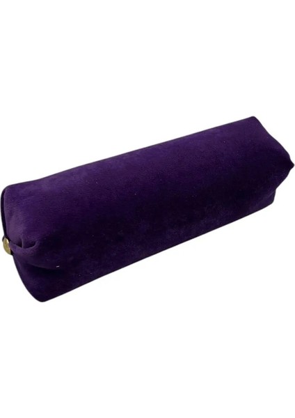 Süet Kumaş Mor Renk 20 cm Rulo Takı Yastığı
