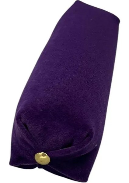 Süet Kumaş Mor Renk 20 cm Rulo Takı Yastığı fiyatları