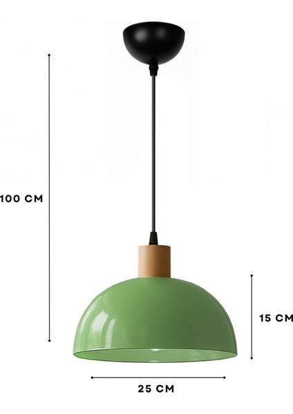 Pienza Mint Yeşili Rengi Ahşap Detaylı Sarkıt 242073 modelleri