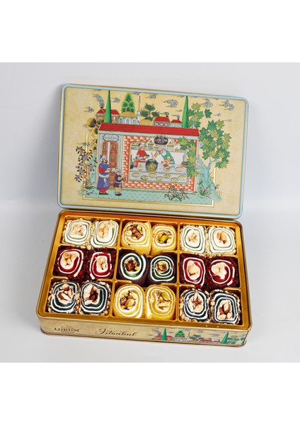 Prenses Antep Fıstıklı,Fındıklı,Bademli, Lokum 600g