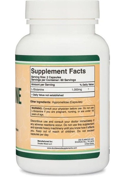 L-Glutamine 1,000MG 120 Veg.kapsül.usa.vers. modelleri