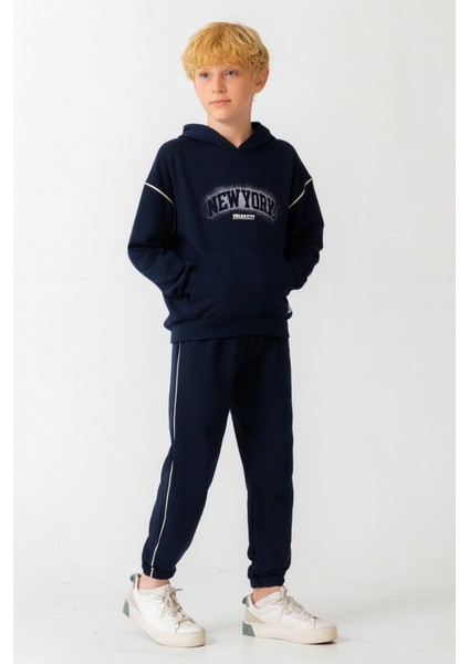 Erkek Çocuk New York Baskılı Alt Üst Eşofman Takımı AK7886 fiyatları