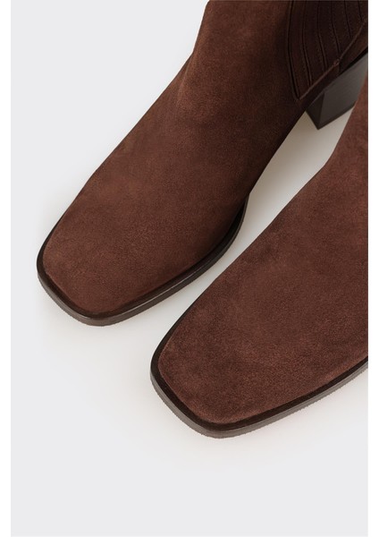 Kahve Deri Kadın Klasik Bot fırsatları