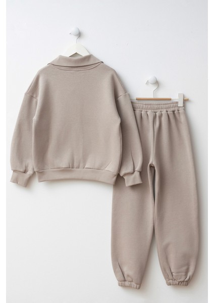 Cepleri Dikişli Fermuarlı Kız Çocuk Alt Üst Eşofman Takımı fiyatları