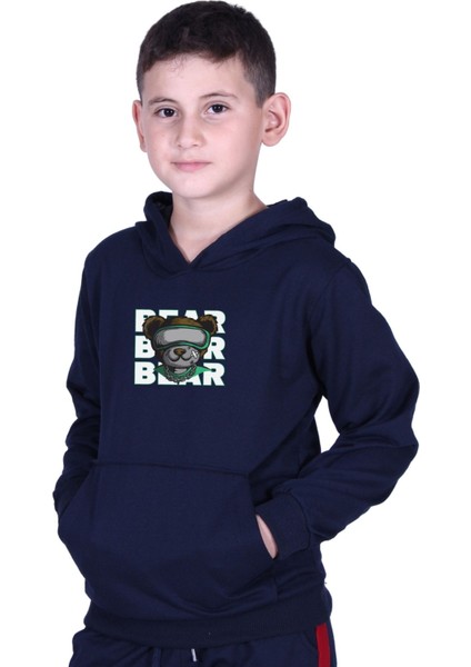3'lü Erkek Çocuk Baskılı Cepli Kapüşonlu Sweatshirt fiyatları