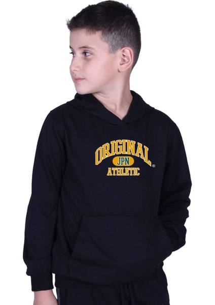 3'lü Erkek Çocuk Baskılı Cepli Kapüşonlu Sweatshirt modelleri