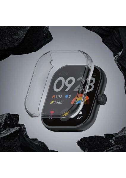 Xiaomi Redmi Watch 5 Uyum Yumuşak Silikon 360 Tam Koruma Sağlayan Kasa ve Ekran Koruyucu Kılıf Kapak