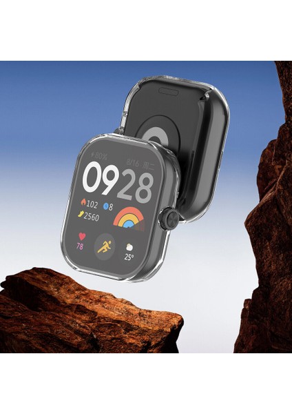 Xiaomi Redmi Watch 5 Uyum Yumuşak Silikon 360 Tam Koruma Sağlayan Kasa ve Ekran Koruyucu Kılıf Kapak