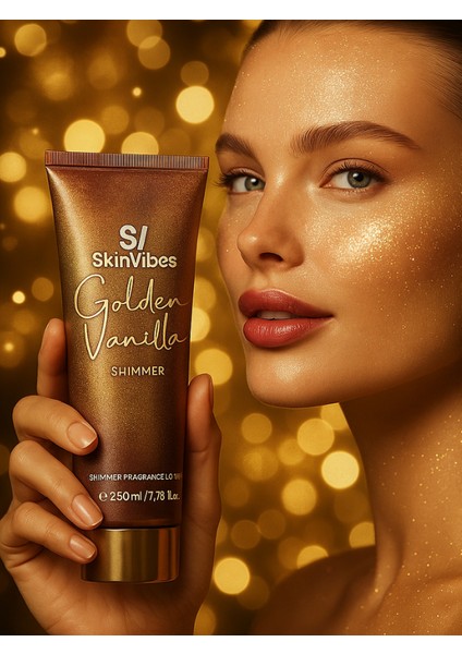 Golden Vanilla Parfümlü ve Işıltılı Vücut Losyonu 230 ml indirimleri