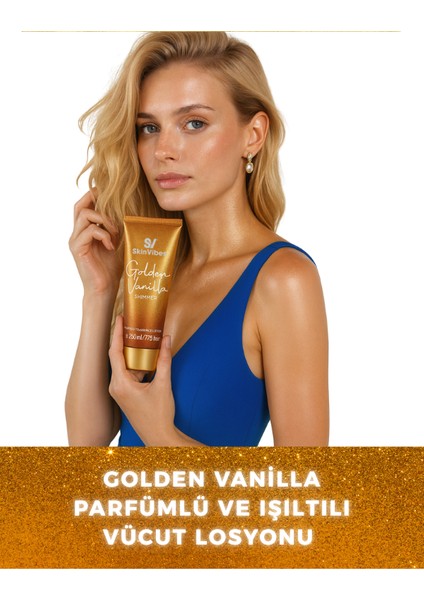 Golden Vanilla Parfümlü ve Işıltılı Vücut Losyonu 230 ml fiyatları