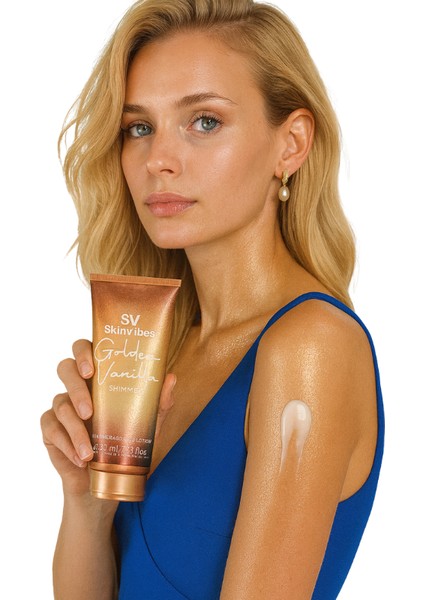Golden Vanilla Parfümlü ve Işıltılı Vücut Losyonu 230 ml