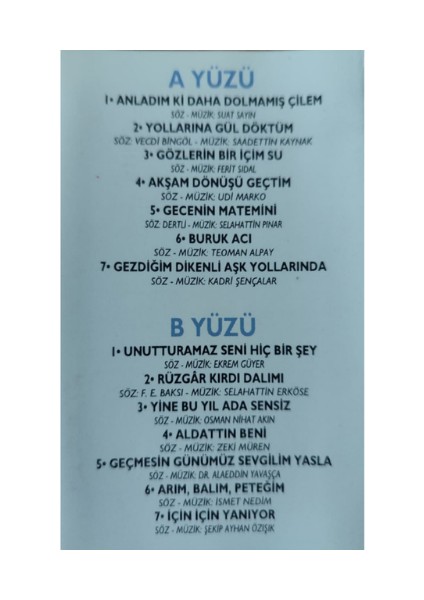 Taş Plaktan Günümüze Ud Ile Nostalji 2 Ruşen Yılmaz – Kaset – Koleksiyon Ürünü 1994 modelleri
