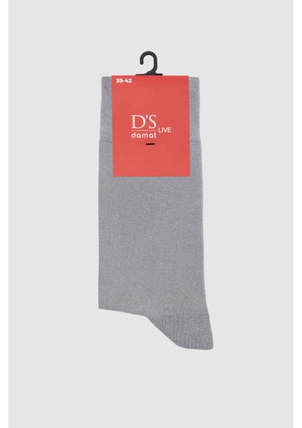 Ds Damat Gri Pamuklu Çorap 4HF16ORTCRP01D01