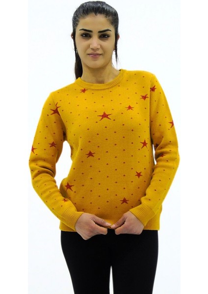 Yıldız Desenli Triko Kazak indirimleri