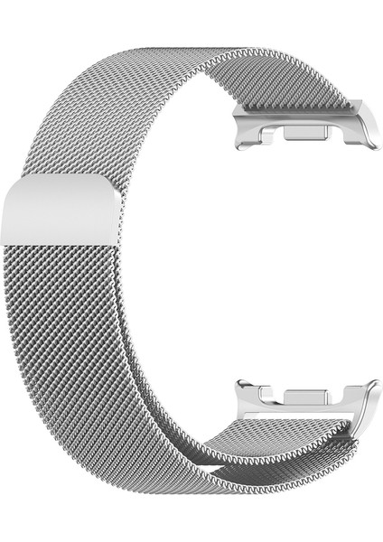 Galaxy Watch 8 40MM / 44MM Uyumlu Hasır Metal Kordon-01 Gümüş