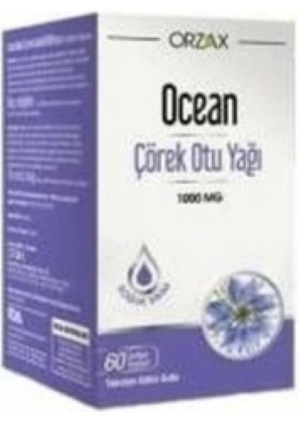 Orzax Ocean Çörek Otu Yağı 60 Kapsül