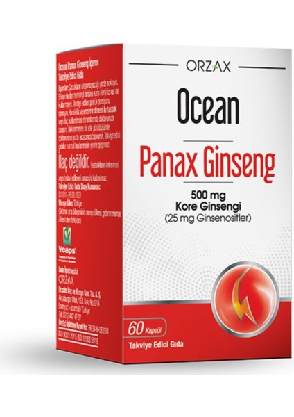 Panax Ginseng 500 Mg 60 Kapsül