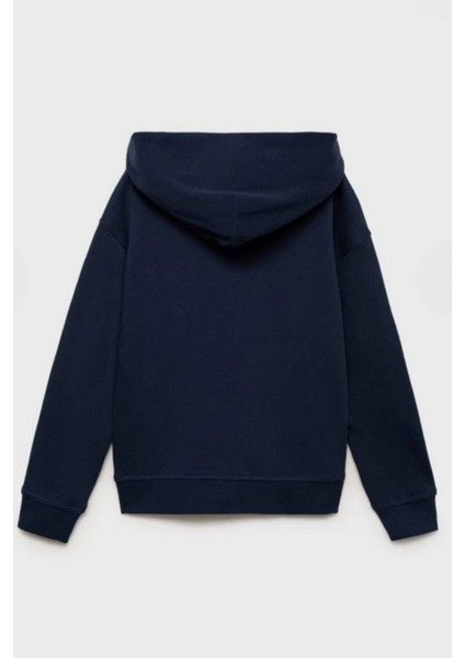 Kız - Erkek Basic Fermuarlı Kapüşonlu Okul Sweatshırt G2025-3 indirimleri