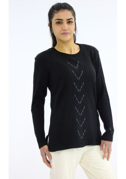 Sıfır Yaka Fitilli Triko Kazak fiyatları