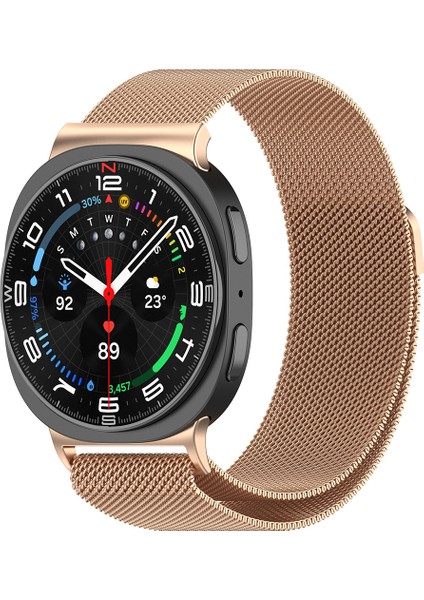 Galaxy Watch 8 40MM / 44MM Uyumlu Hasır Metal Kordon-01 Rose Gold fiyatları