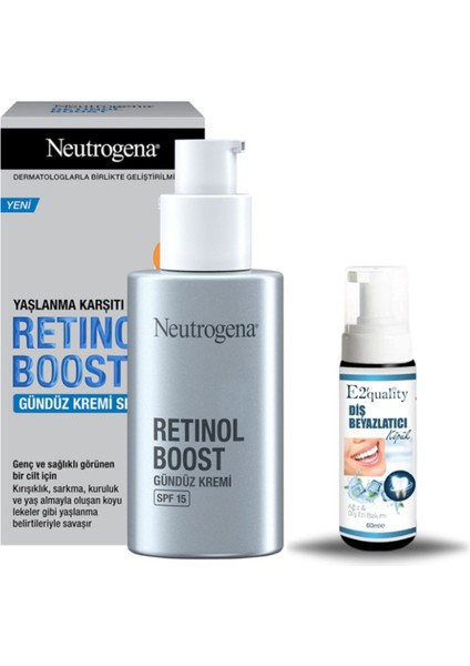Retinol Boost Gündüz Kremi Spf 15 50 ml + Hediye Diş Beyazlatıcı Köpük