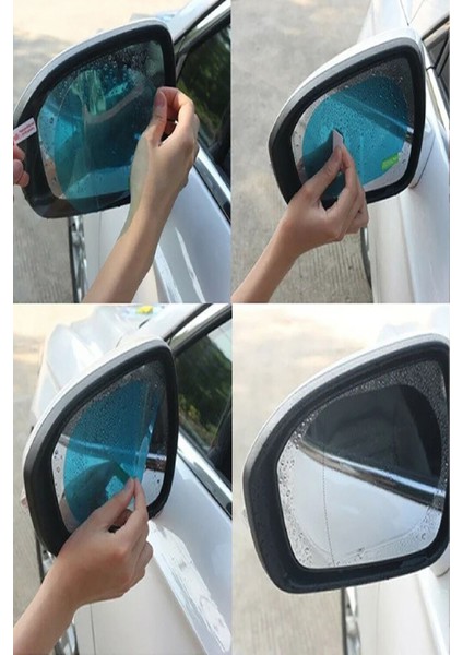 Universal Dikiz Aynası Su Tutmayan Film 2’li Paket Yağmur Kaydırıcı Buğu Önleyici Oto Aksesuar modelleri