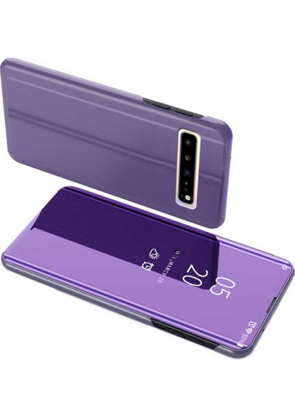 Samsung Galaxy S10 Aynalı Kapaklı Lüx Kılıf