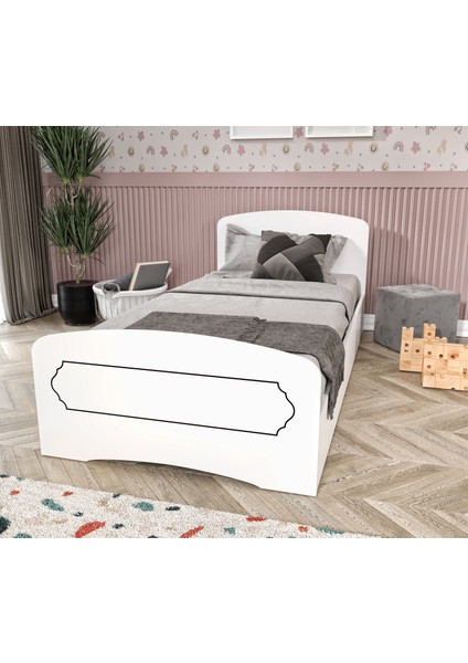 Hayal Tek Kişilik Mdf Karyola Beyaz - 90 cm x 190 cm Yataklarla Uyumlu modelleri