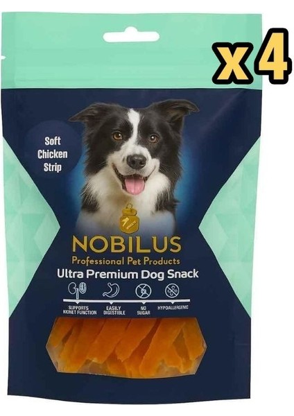 Köpek Ödül Maması Yumuşak Tavuk Dilimleri 80 gr x 4 Adet